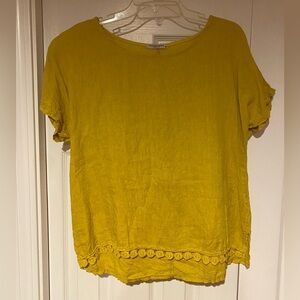 Made in Italy Francesca Bettini Linen Top Boxy